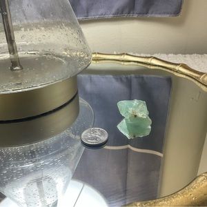 raw green fluorite